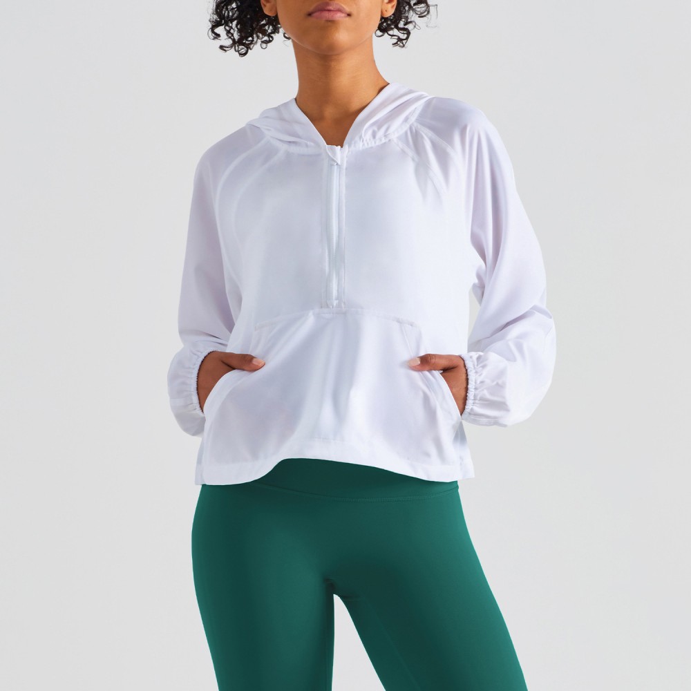 Women's Lightweight UV Protection Half-Zip Drawstring Hem Shirts